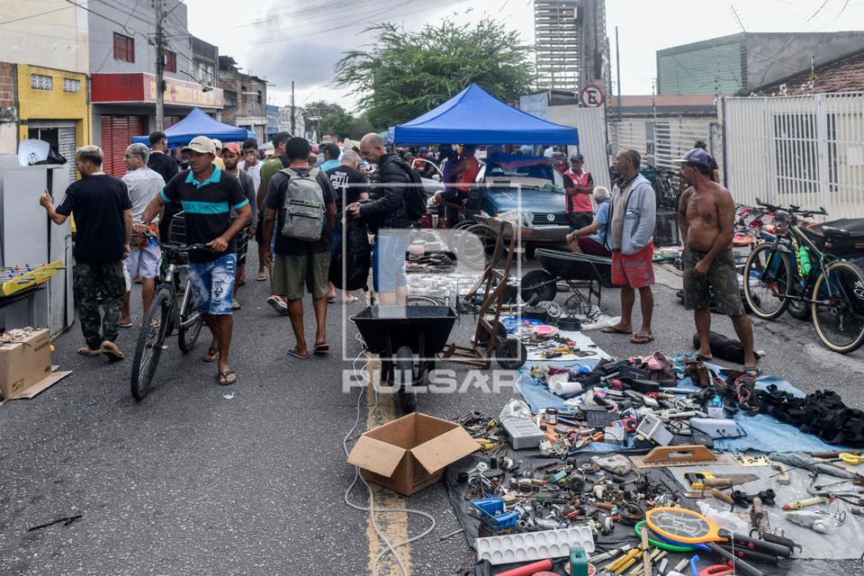 Feira do rolo na Feira da Prata - bairro da Prata