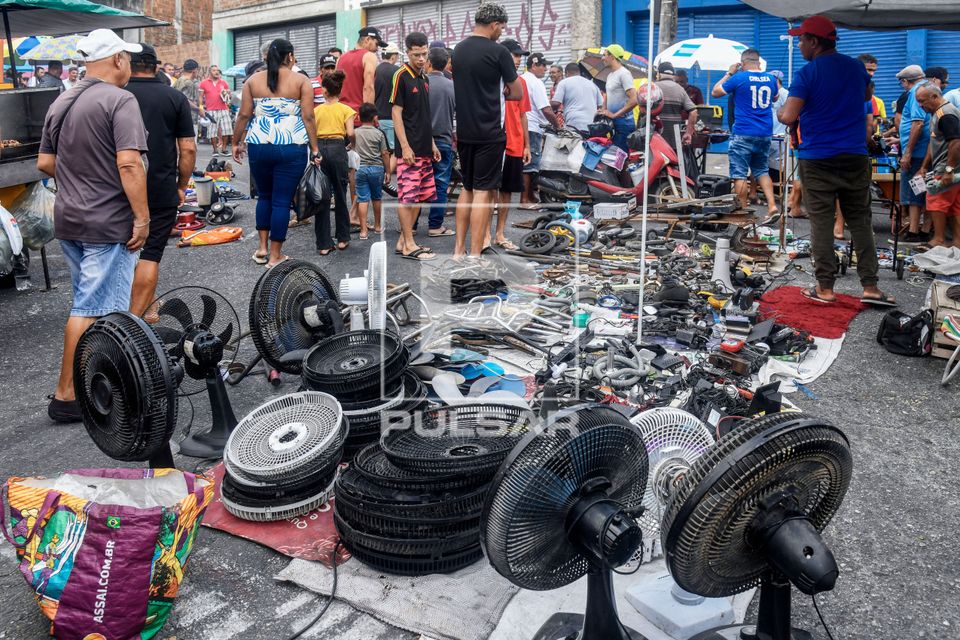 Feira do rolo na Feira da Prata - bairro da Prata