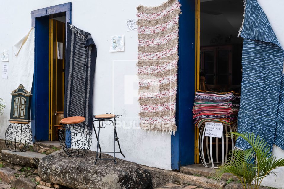 Loja de artesanato no centro historico