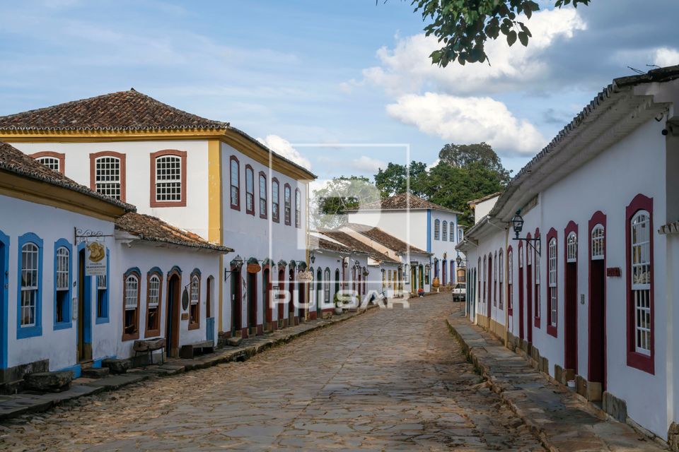 Casario colonial na Rua Direita 