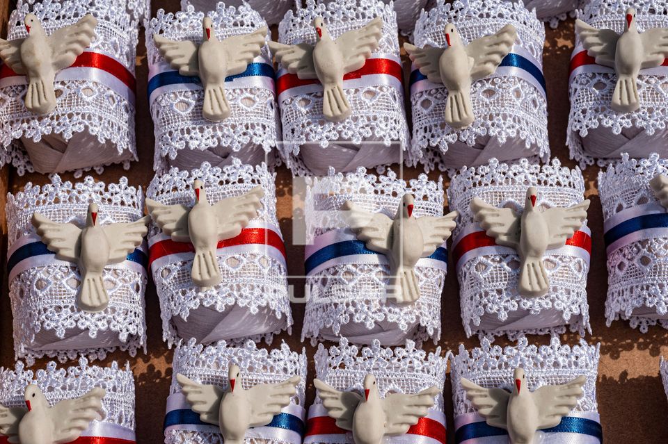 Festa do Divino Espírito Santo - doces distribuidos na festa