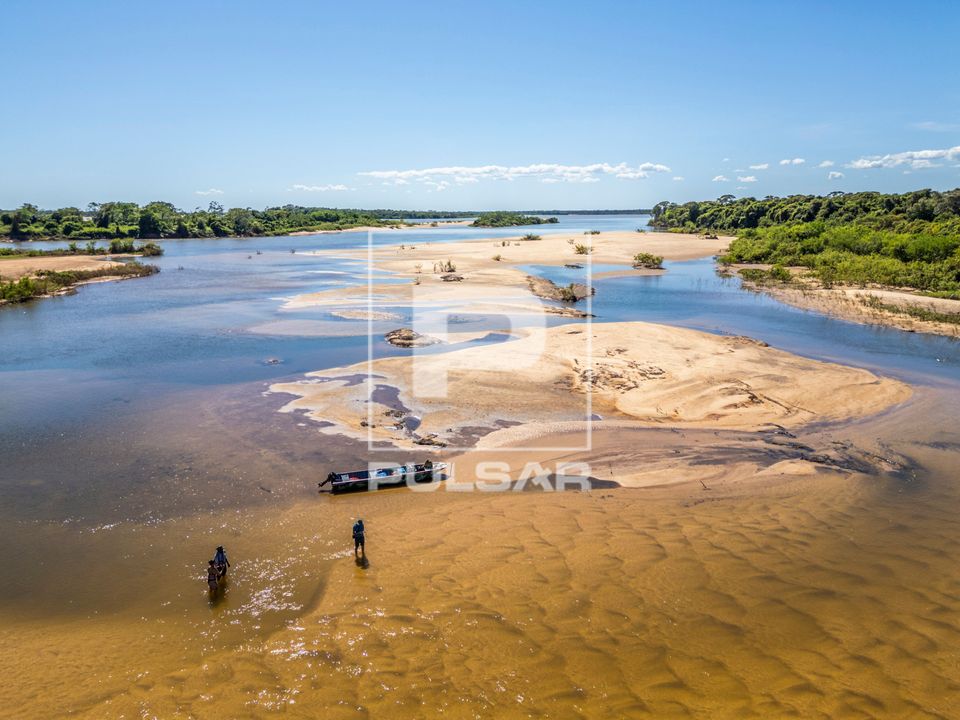 Vista de drone do Furo da Mercedinha - Parque Nacional do Araguaia