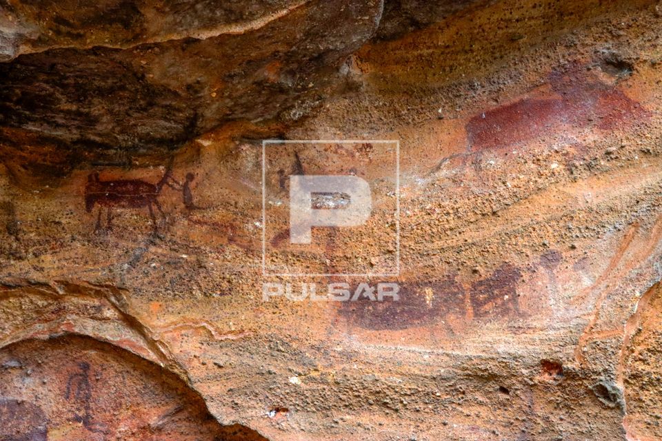 Pinturas rupestres da Toca da Fumaça I ou Toca da Roça do Sítio da Pedra Furada - Parque Nacional da Serra 