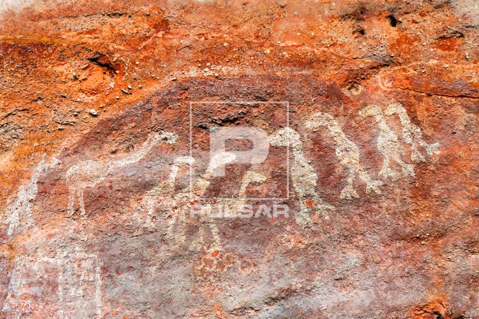 Pinturas rupestres da Toca da Fumaça I ou Toca da Roça do Sítio da Pedra Furada - Parque Nacional da Serra 