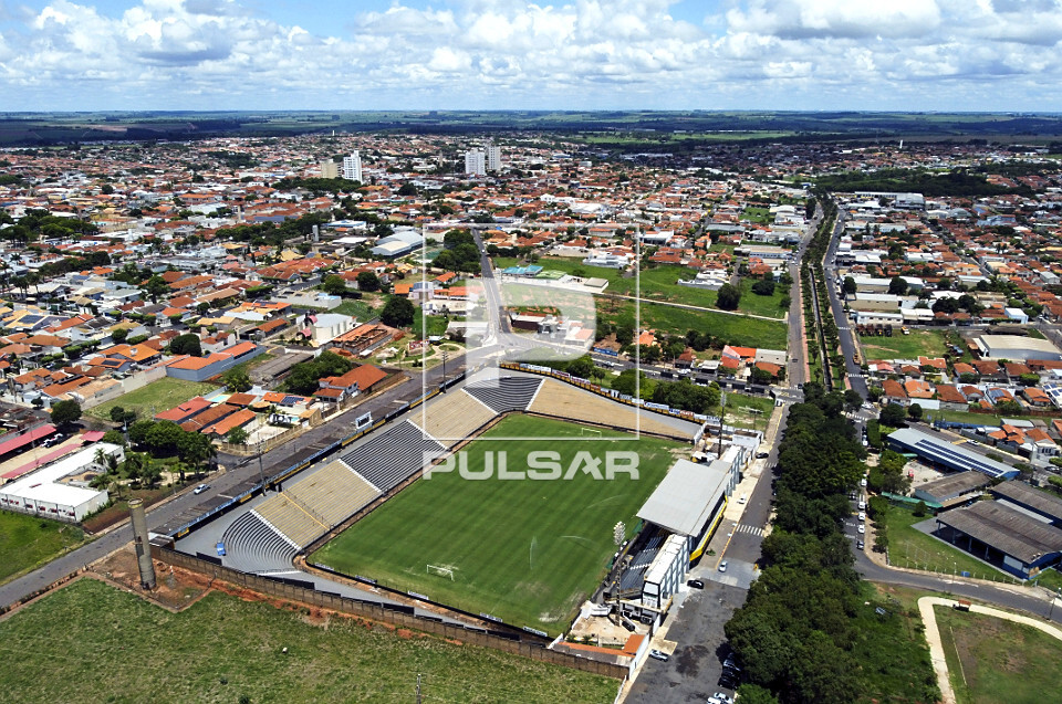 Vista de drone do Estádio Doutor Ismael de Biasi mais conhecido como Jorjão pertence ao Vista de drone do Estádio Doutor Ismael de Biasi mais conhecido como Jorjão pertence ao