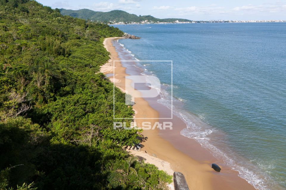 Vista de drone da Praia do Cardoso - Parque Natural Municipal Costeira de Zimbros