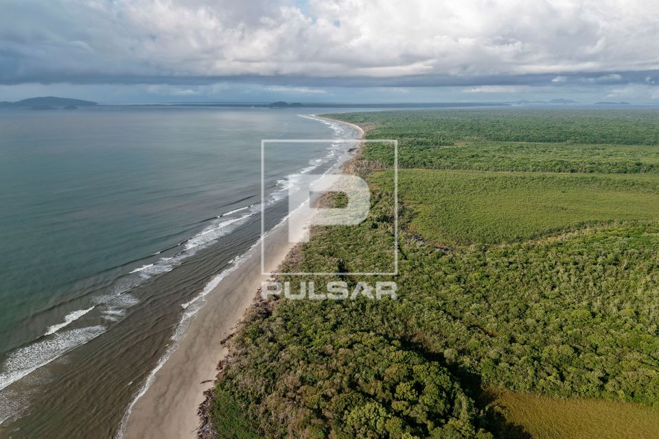 Vista de drone da Ilha das Peças - Complexo Estuarino de Paranaguá