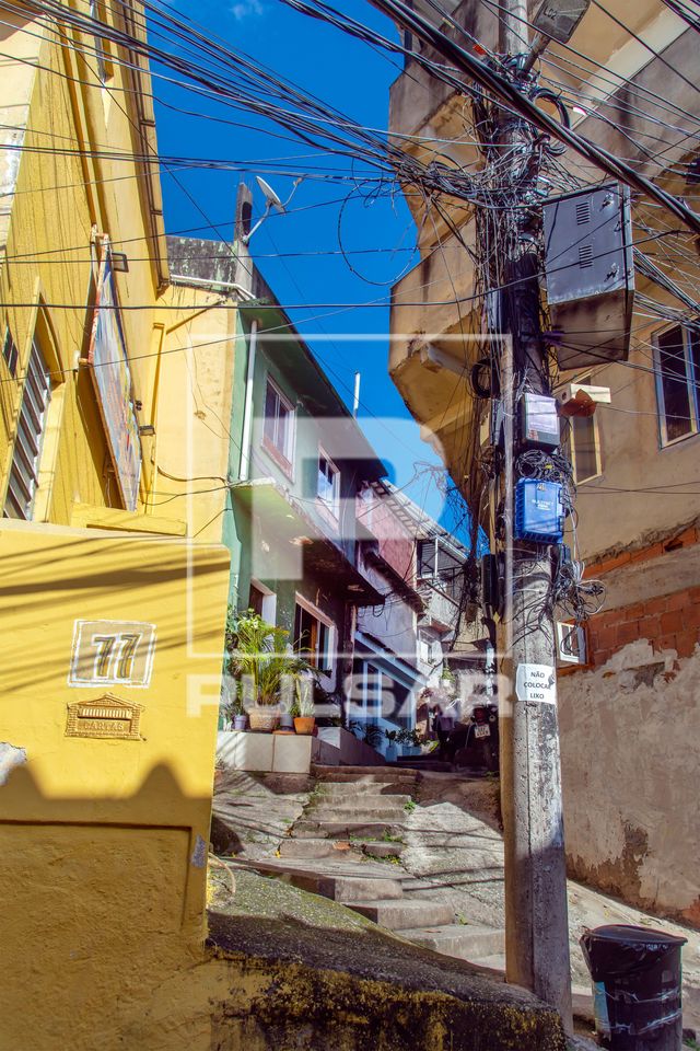 Beco residencial no Laboriaux - localidade na Favela da Rocinha