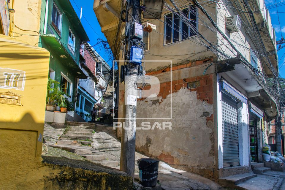 Beco residencial no Laboriaux - localidade na Favela da Rocinha