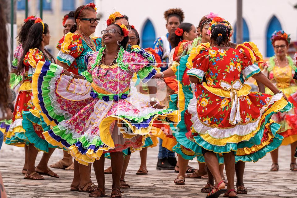 Grupo de Samba de Coco de Barra dos Coqueiros se apresentando no Encontro Cultural de Laranjeiras