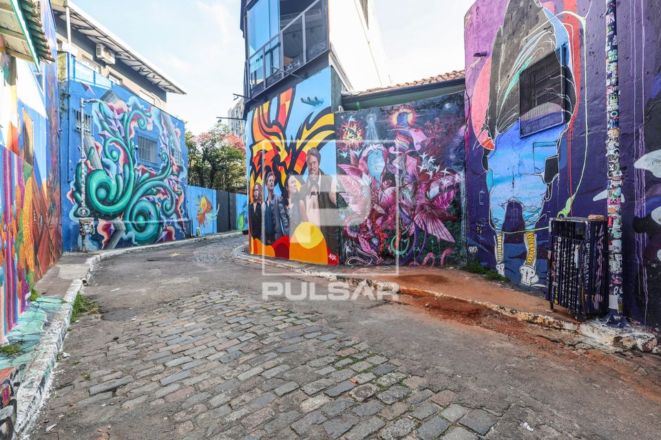 Grafite no Beco do Batman ou Beco do Grafite no Bairro da Vila Madalena