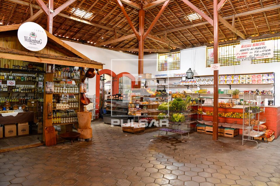 Vista interna do Mercado Municipal 