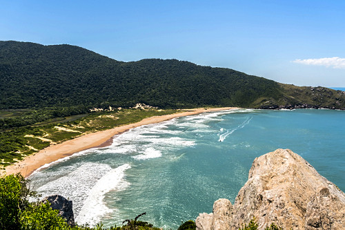 Praia da Lagoinha do Leste - Parque Municipal da Lagoinha do Leste - vista a partir do Morro da Coroa