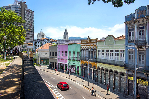 Jardim suspenso do Valongo e casario da rua Camerindo - região da Pequena África - Circuito Cultural e Gastr