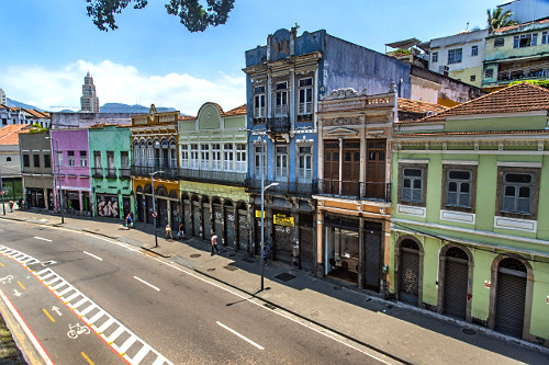 Casario da rua Camerindo - região da Pequena África - Circuito Cultural e Gastronômico de Celebração da H