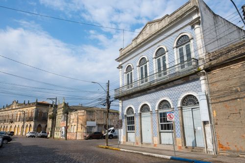 Sobrado dos Azulejos - atual sede da Secretaria Municipal de Educação - centro histórico