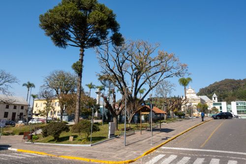 Praça Garibaldi no centro histórico